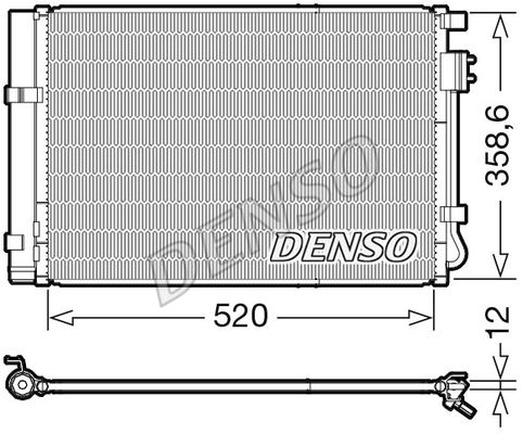 DENSO Конденсатор, кондиционер DCN41011