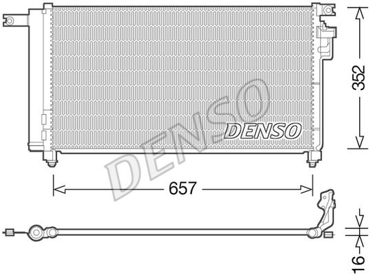 DENSO kondensatorius, oro kondicionierius DCN43001