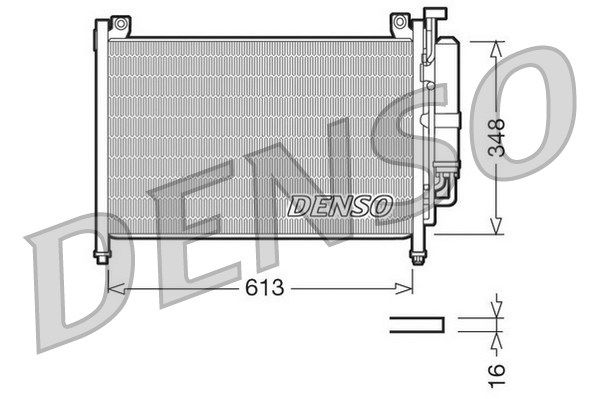 DENSO Конденсатор, кондиционер DCN44002