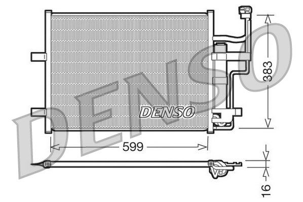 DENSO kondensatorius, oro kondicionierius DCN44003