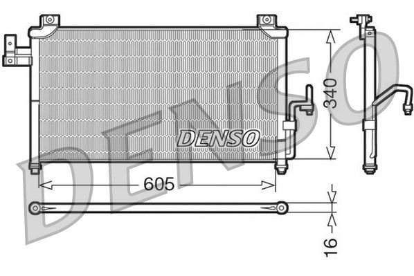 DENSO kondensatorius, oro kondicionierius DCN44005