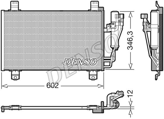 DENSO Конденсатор, кондиционер DCN44017