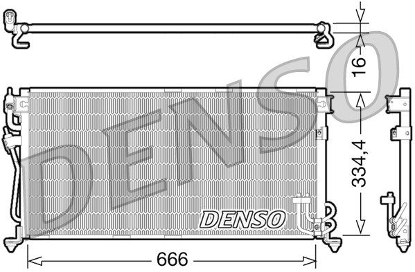 DENSO kondensatorius, oro kondicionierius DCN45002