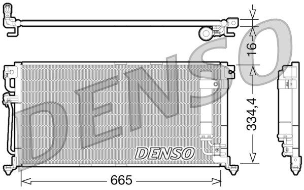 DENSO kondensatorius, oro kondicionierius DCN45003