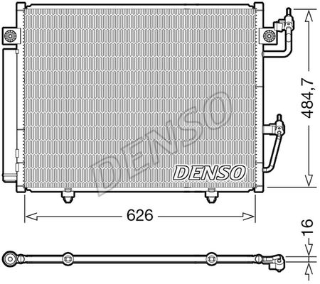 DENSO kondensatorius, oro kondicionierius DCN45009