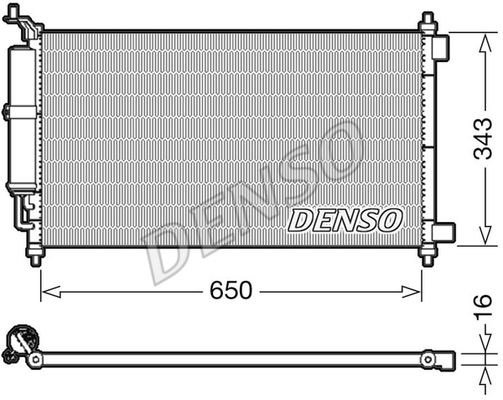 DENSO kondensatorius, oro kondicionierius DCN46020