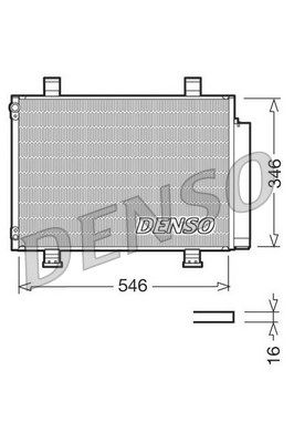 DENSO kondensatorius, oro kondicionierius DCN47001
