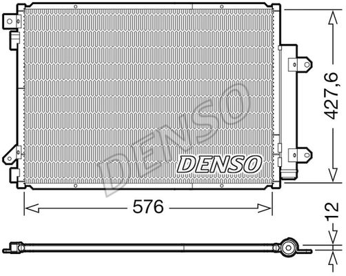 DENSO Конденсатор, кондиционер DCN47008