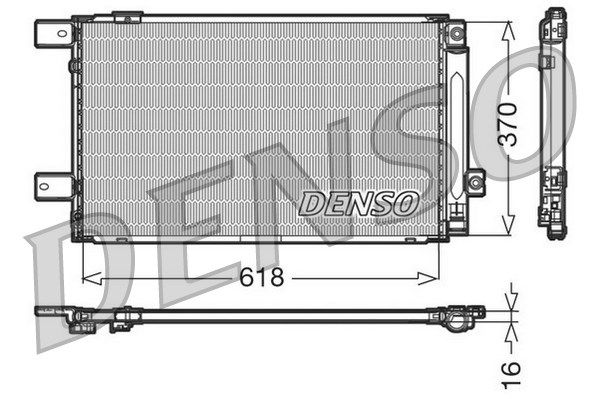 DENSO kondensatorius, oro kondicionierius DCN50005