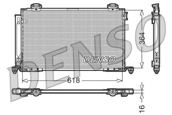 DENSO Конденсатор, кондиционер DCN50015