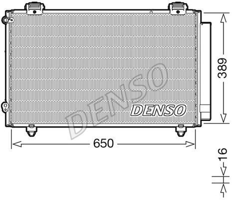 DENSO kondensatorius, oro kondicionierius DCN50023