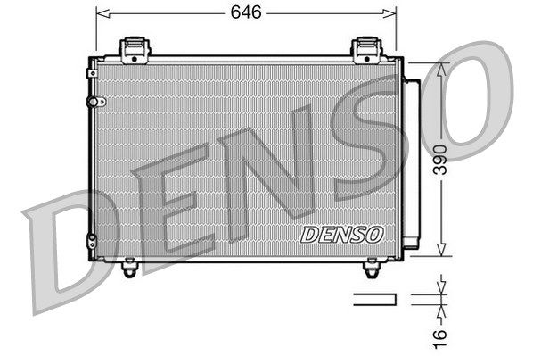 DENSO kondensatorius, oro kondicionierius DCN50024