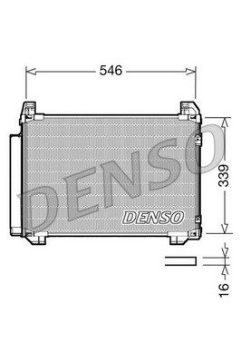 DENSO Конденсатор, кондиционер DCN50025
