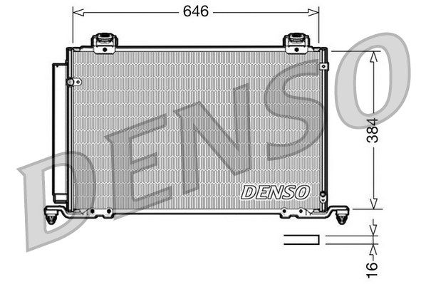 DENSO Конденсатор, кондиционер DCN50027