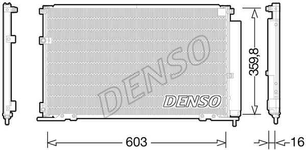 DENSO Конденсатор, кондиционер DCN50047