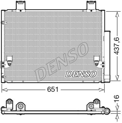 DENSO Конденсатор, кондиционер DCN50057