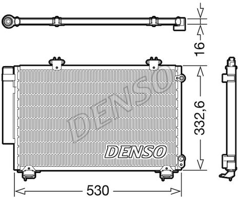 DENSO kondensatorius, oro kondicionierius DCN50060