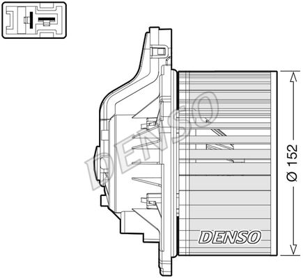 DENSO vidaus pūtiklis DEA41015