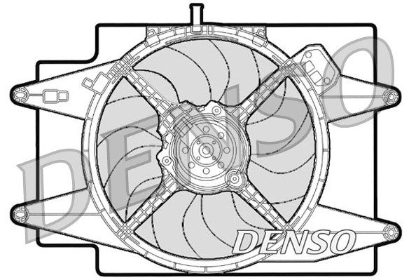DENSO ventiliatorius, radiatoriaus DER01001
