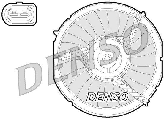 DENSO ventiliatorius, radiatoriaus DER02003