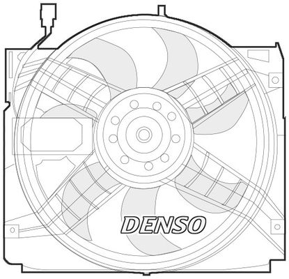 DENSO Вентилятор, охлаждение двигателя DER05004