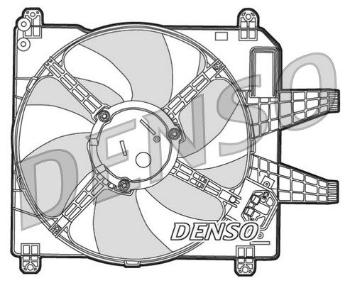 DENSO Вентилятор, охлаждение двигателя DER09004