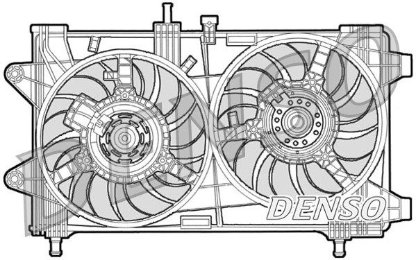 DENSO Вентилятор, охлаждение двигателя DER09036