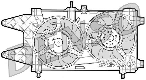 DENSO Вентилятор, охлаждение двигателя DER09037