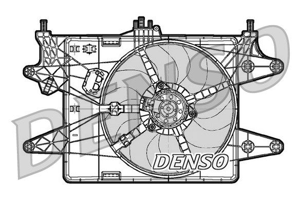 DENSO ventiliatorius, radiatoriaus DER09082