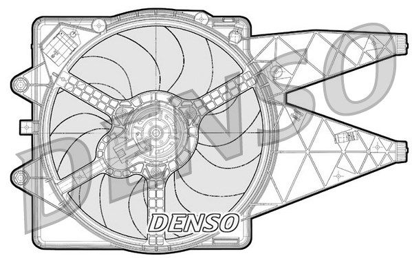 DENSO ventiliatorius, radiatoriaus DER09091