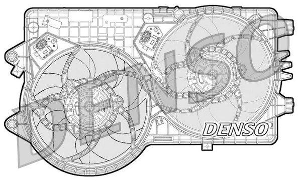 DENSO Вентилятор, охлаждение двигателя DER09093