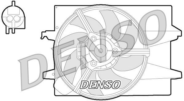 DENSO ventiliatorius, radiatoriaus DER10004