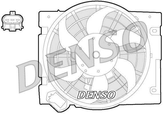 DENSO ventiliatorius, radiatoriaus DER20013