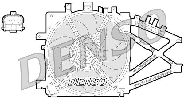 DENSO ventiliatorius, radiatoriaus DER20014