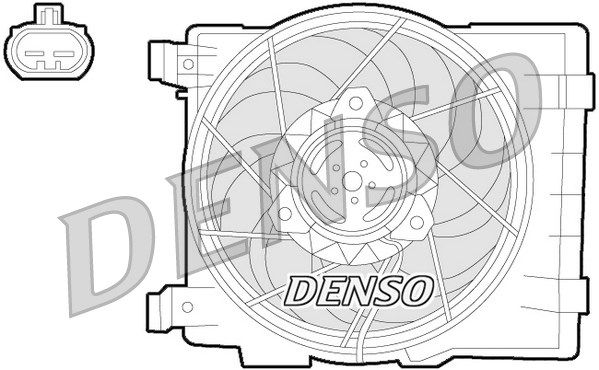 DENSO Вентилятор, охлаждение двигателя DER20015