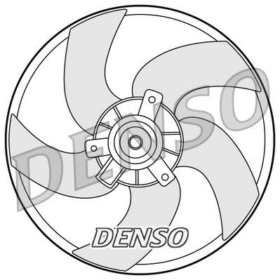 DENSO Вентилятор, охлаждение двигателя DER21011