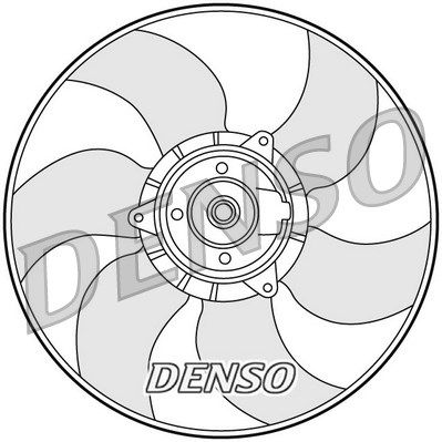 DENSO ventiliatorius, radiatoriaus DER23001