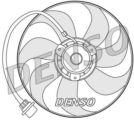 DENSO ventiliatorius, radiatoriaus DER32001