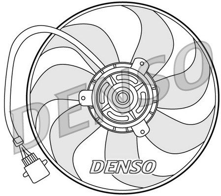 DENSO ventiliatorius, radiatoriaus DER32006