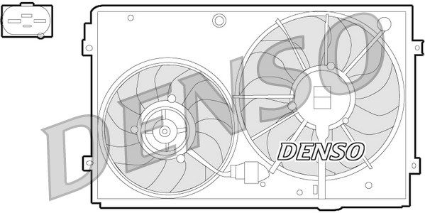 DENSO ventiliatorius, radiatoriaus DER32011