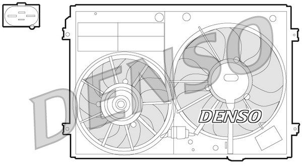 DENSO ventiliatorius, radiatoriaus DER32012