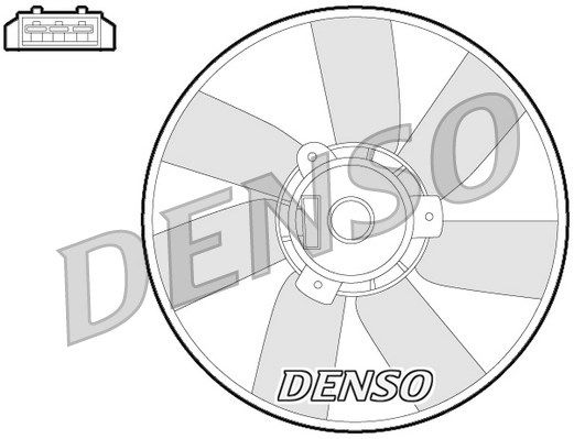 DENSO Вентилятор, охлаждение двигателя DER32013