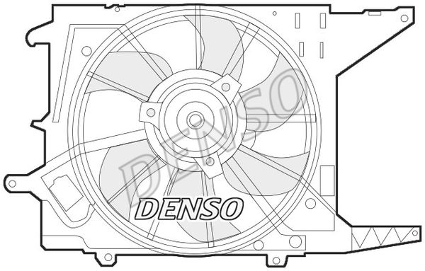 DENSO ventiliatorius, radiatoriaus DER37003