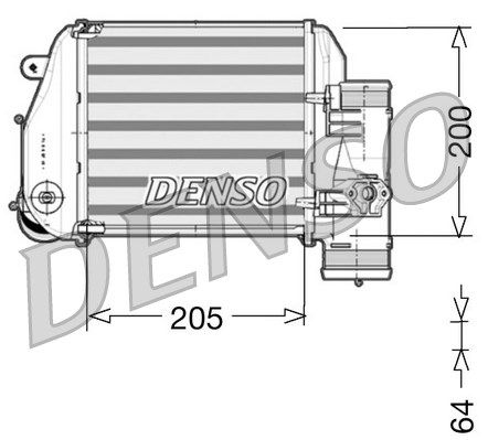 DENSO Интеркулер DIT02024