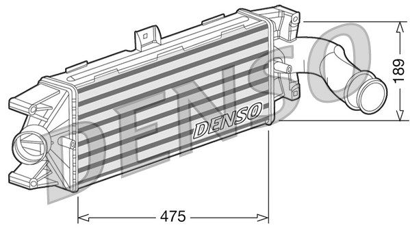 DENSO Интеркулер DIT12003