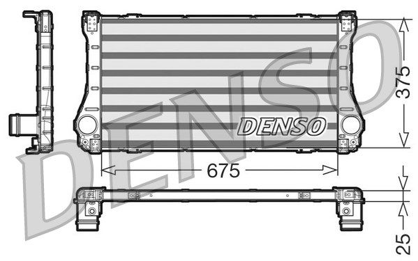 DENSO Интеркулер DIT50002