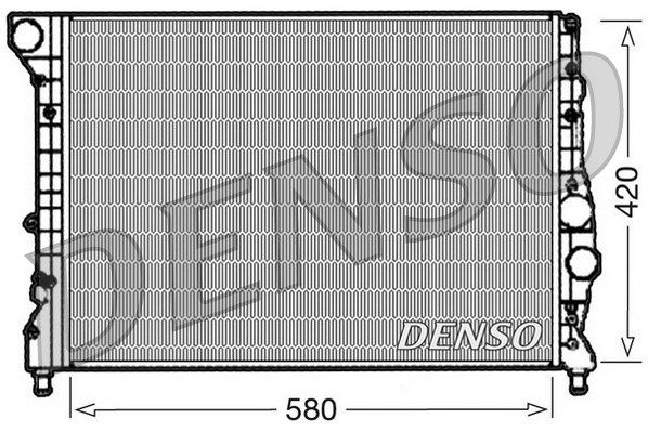 DENSO radiatorius, variklio aušinimas DRM01001