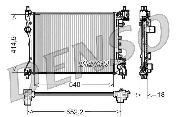 DENSO radiatorius, variklio aušinimas DRM01005