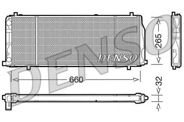 DENSO radiatorius, variklio aušinimas DRM02004