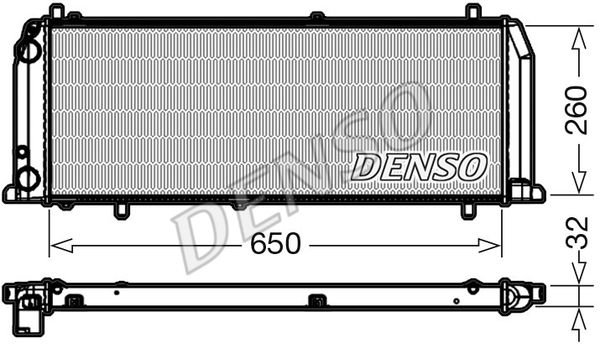 DENSO radiatorius, variklio aušinimas DRM02008